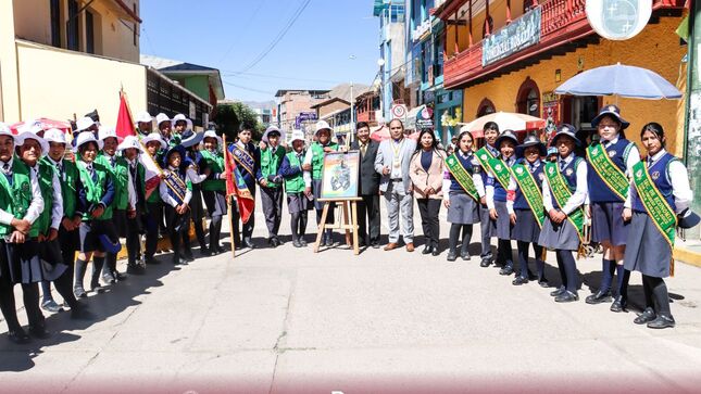 Juramentación y desfile de las Brigadas Ambientales Escolares de la Provincia de Canchis