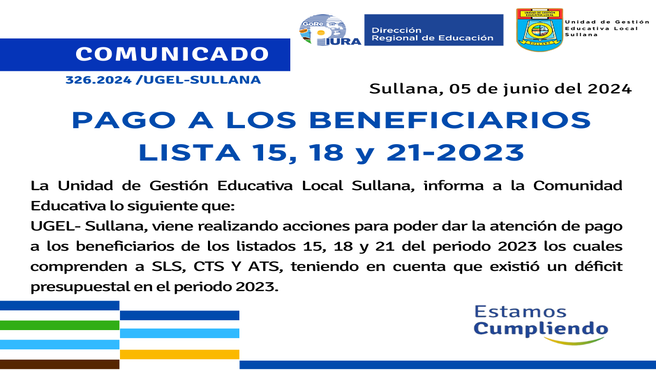 Comunicado Nº326-2024