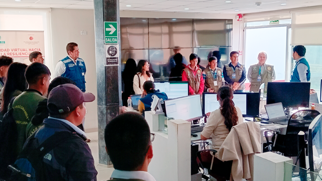 Estudiantes del IESTP de Piscobamba-Áncash y de la Universidad Nacional de Ingeniería visitaron el Cenepred