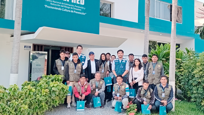 Estudiantes del IESTP de Piscobamba-Áncash y de la Universidad Nacional de Ingeniería visitaron el Cenepred