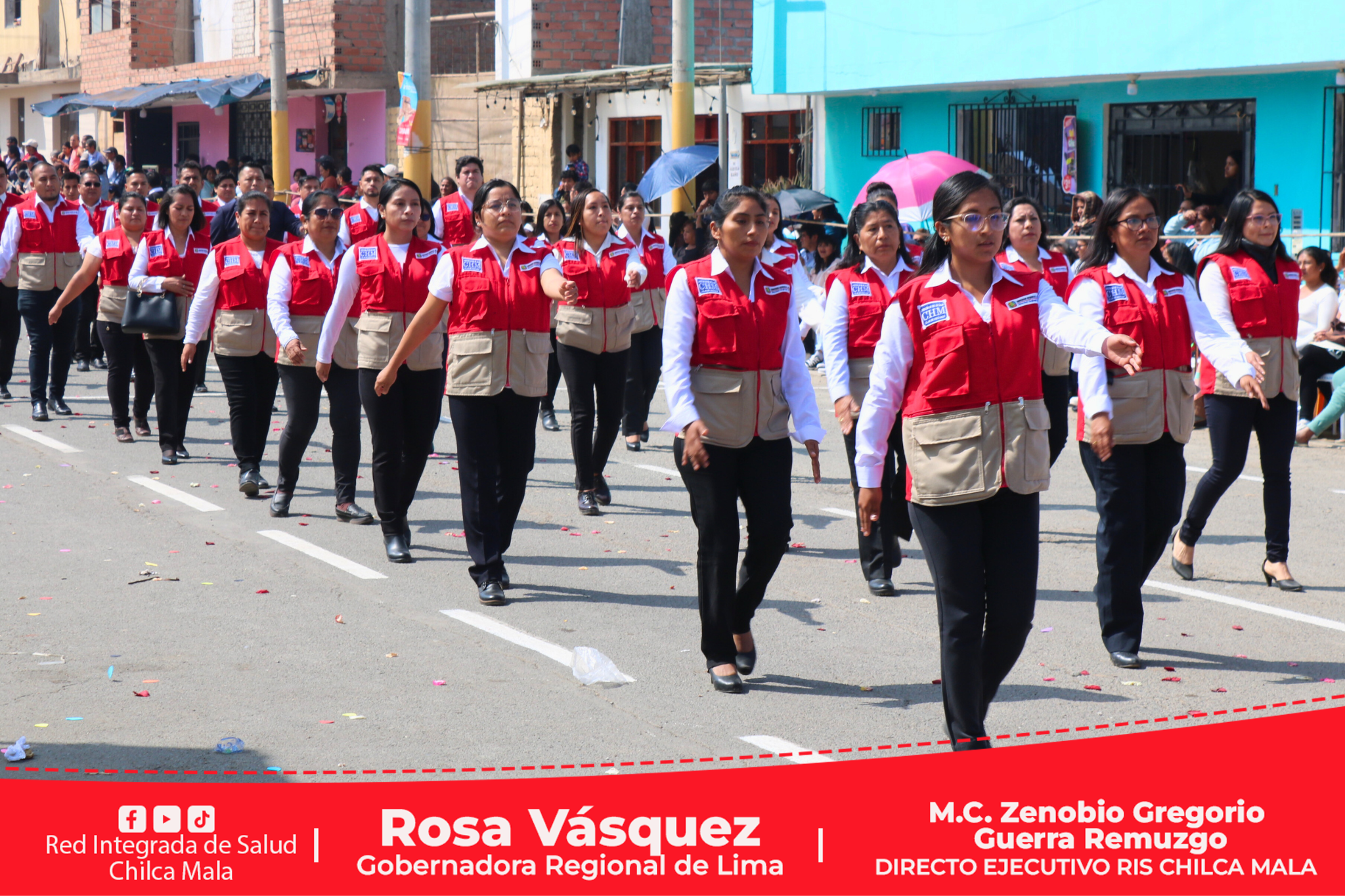 RIS Chilca Mala participa de desfile Cívico-Escolar-Militar por el 118° Aniversario Patronal del distrito de San Antonio de Padua.