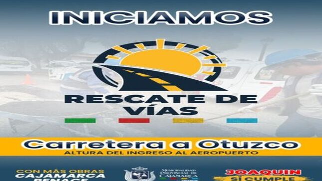 📌La actual gestión municipal liderada por el alcalde Joaquin Ramírez, dio inicio a los trabajos de mantenimiento en la carretera a Otuzco - altura del ingreso al aeropuerto como parte del programa Rescate de Vías.