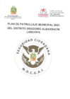 Vista preliminar de documento PLAN DE PATRULLAJE MUNICIPAL 