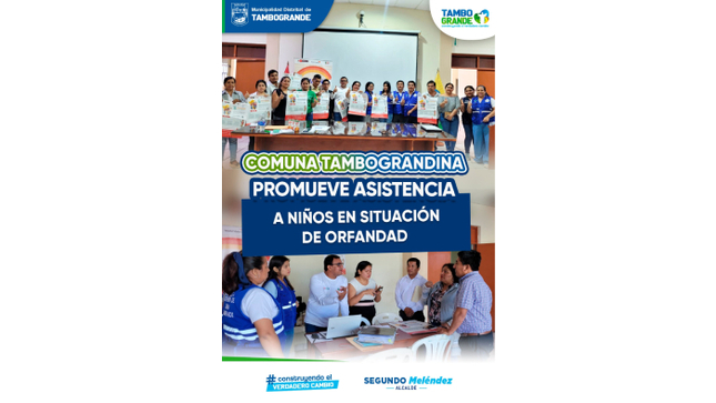 𝐂𝐎𝐌𝐔𝐍𝐀 𝐓𝐀𝐌𝐁𝐎𝐆𝐑𝐀𝐍𝐃𝐈𝐍𝐀 𝐏𝐑𝐎𝐌𝐔𝐄𝐕𝐄 𝐀𝐒𝐈𝐒𝐓𝐄𝐍𝐂𝐈𝐀 𝐀 𝐍𝐈𝐍̃𝐎𝐒 𝐄𝐍 𝐒𝐈𝐓𝐔𝐀𝐂𝐈𝐎́𝐍 𝐃𝐄 𝐎𝐑𝐅𝐀𝐍𝐃𝐀𝐃