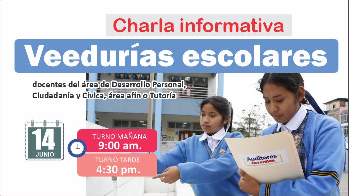 Charla informativa - Veedurías Escolares