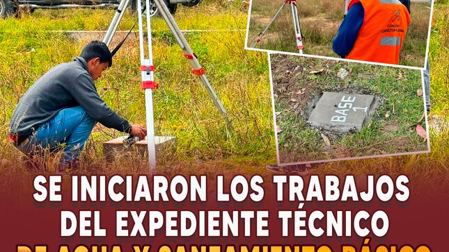 Se iniciaron los trabajos del expediente técnico del proyecto de agua y saneamiento básico