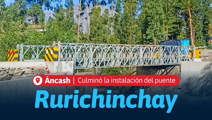 Nuevo puente al servicio de la población de Áncash