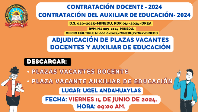 Contratación docente 2024 adjudicacion 14062024