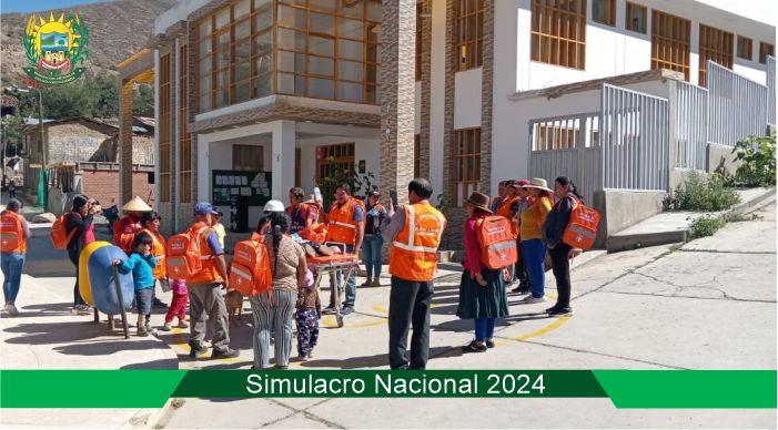 Simulacro Nacional Multipeligro ante sismo y peligros asociados en APL