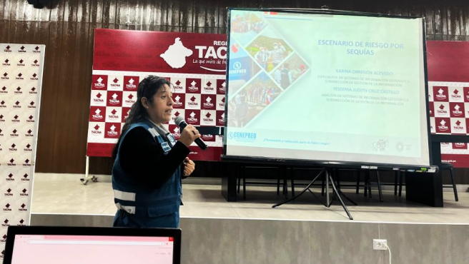 Cenepred participó en el taller de “Elaboración del escenario de riesgo por sequías en la región de Tacna”