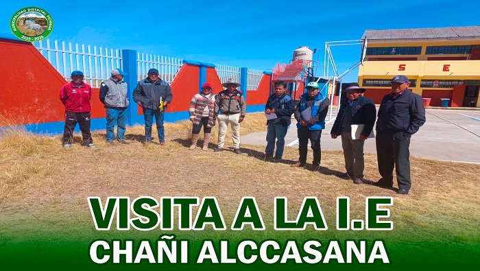 Visita a la I.E, Chañi Alccasana