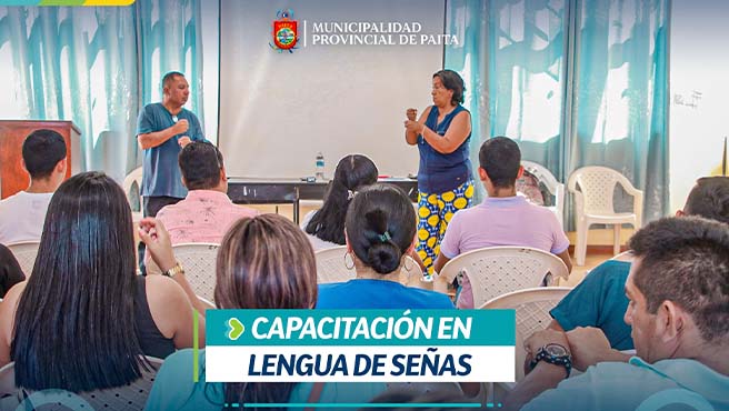 Comuna paiteña promueve talleres de lengua de señas