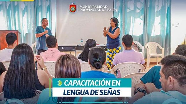 Comuna paiteña promueve talleres de lengua de señas