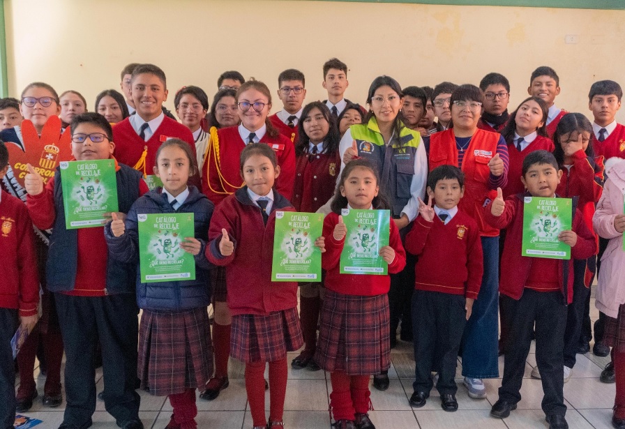 ¡Instituciones educativas sostenibles! Municipalidad de Puno realizó visita al Colegio la Merced