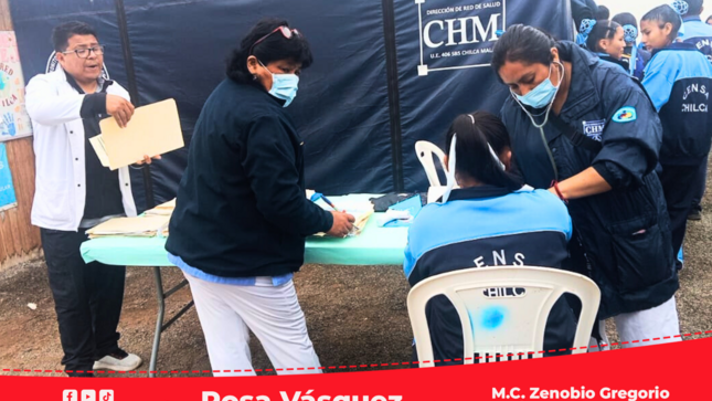 MicroRed Chilca realiza "Atención Integral de Salud", dirigido a adolescentes.