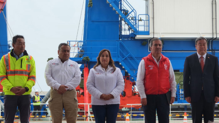 Terminal Portuario Multipropósito de Chancay marca un hito con la llegada de sus primeras grúas eléctricas