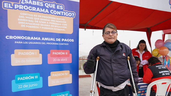 Mi Perú: programa Contigo reconoce a usuario con discapacidad por el Día del Padre