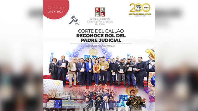 Corte Superior del Callao reconoce rol de Padre Judicial