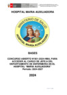 Vista preliminar de documento BASES CONCURSO ABIERTO JEFE DPTO.ENFERMERIA