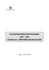 Vista preliminar de documento Aprobar el Plan Estratégico Institucional 2001-2005