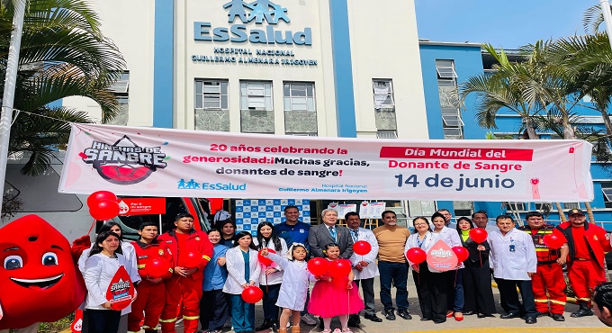 Hospital Almenara de EsSalud recolectó más de 13 mil unidades de sangre