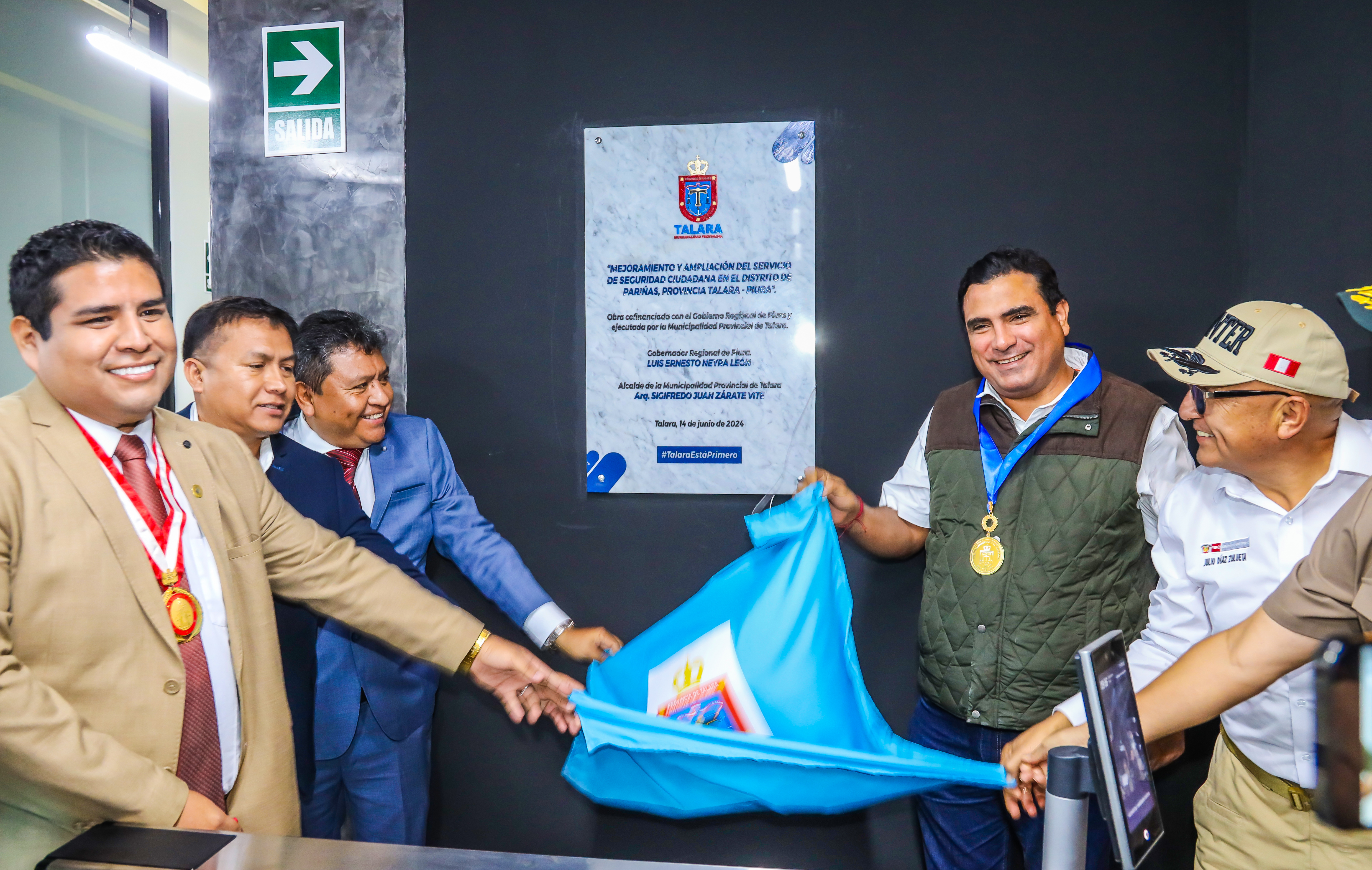 Gobernador Luis Neyra da inicio a moderna central de videovigilancia en Talara