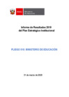 Vista preliminar de documento Informe de Evaluación del PEI 2019