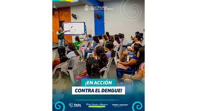𝗠unicipalidad capacita a 65 agentes comunitarios de salud en prevención del dengue