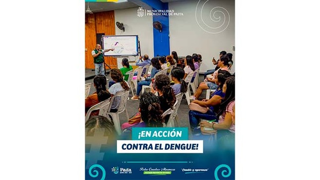 𝗠unicipalidad capacita a 65 agentes comunitarios de salud en prevención del dengue