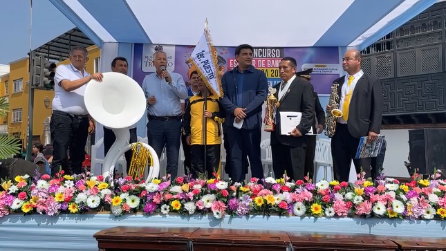 Colegio San Juan ganó el Primer Concurso Escolar de Bandas de Música 2024 "Salve Joven y Heroica Trujillo"