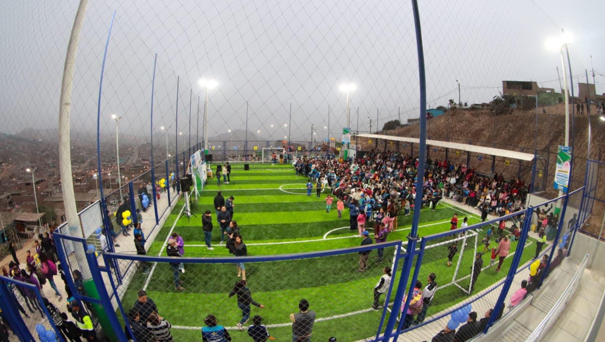 Complejo deportivo La Bombonera ya está al servicio de pobladores en Ventanilla