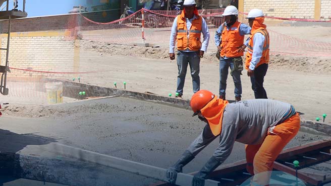 Alcalde supervisa obra de pavimentación del SECTOR II EL TABLAZO