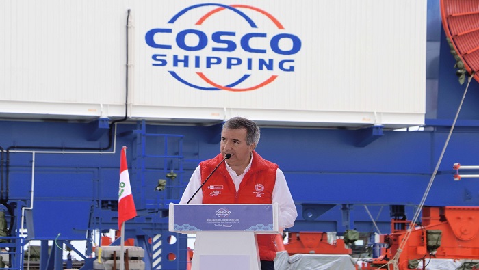 grúas hidráulicas para el megapuerto de Chancay