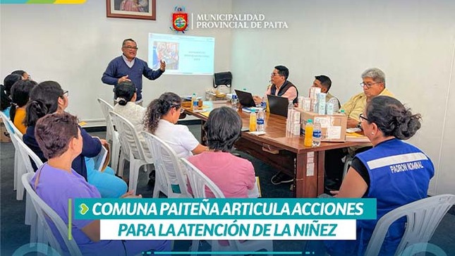 Comuna paiteña articula acciones para la atención de la niñez
