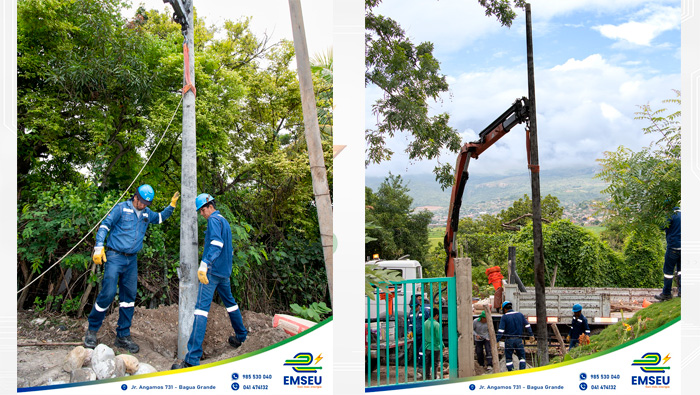 Alumbrado p煤blico para el vivero municipal de Cajaruro.