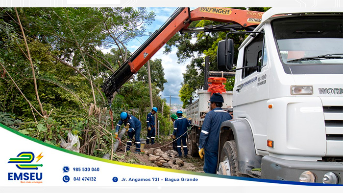 Alumbrado p煤blico para el vivero municipal de Cajaruro.
