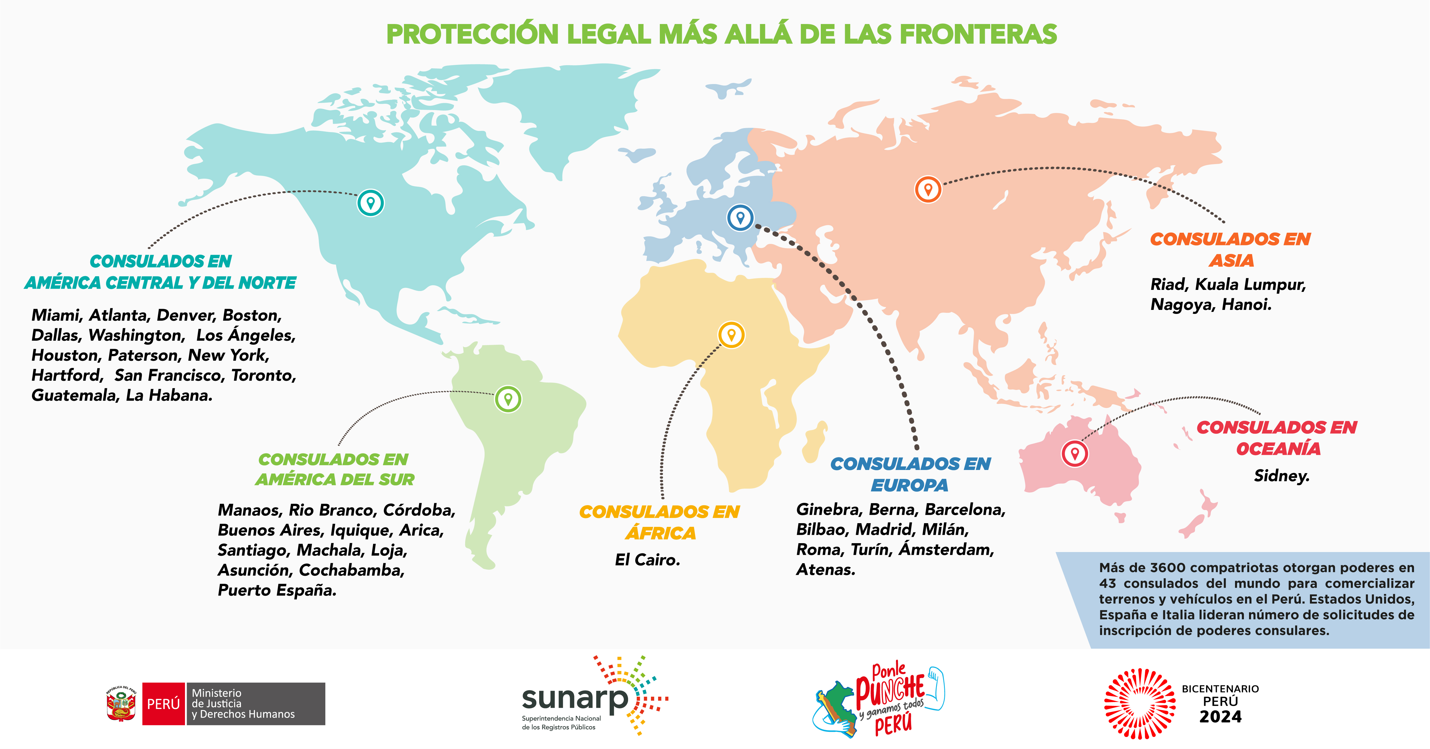 Foto de Infografía de poderes consulares en el mundo