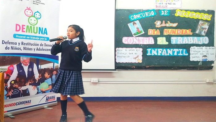 concurso de declamaciΓ³n contra el trabajo infantil