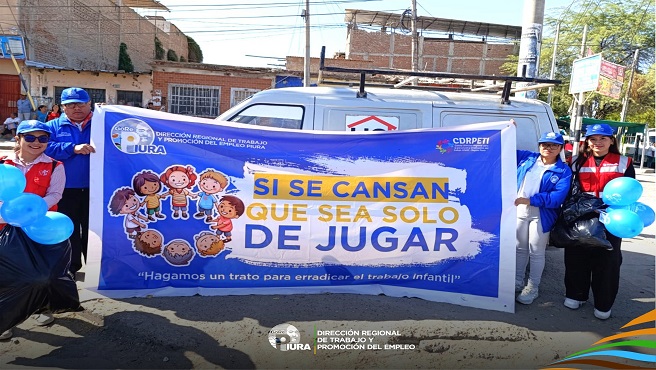 Directivo Regional para la Prevención y Erradicación del Trabajo Infantil - Región Piura) realizó activaciones urbanas en Piura y Castilla,