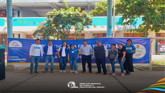  La Dirección Regional de Trabajo y Promoción del Empleo - Piura, en coordinación con Plan Internacional y la I.E. Ricardo Palma Casagrande