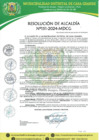 Vista preliminar de documento Resolución de Alcaldía 151-2024