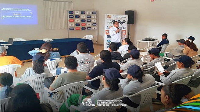 dirigida por el Dr. Eduardo Zapata. Este evento estuvo a cargo de la Subdirección de Inspección de Trabajo, de la DRTPE Piura..