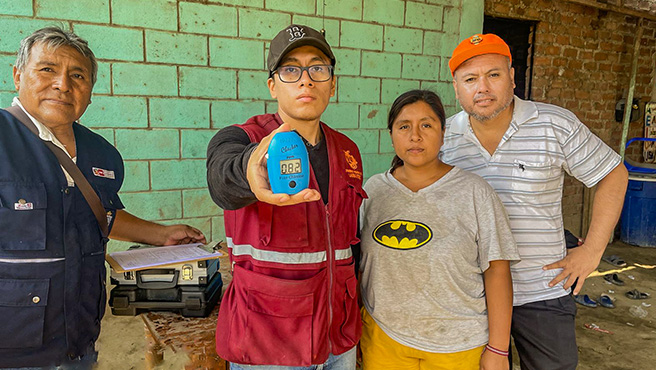 El equipo técnico de la Gerencia de Vivienda, Construcción y Saneamiento  continua visitando los diferentes distritos de la región, capacita a los directivos de la Juntas Administradoras de Servicios de Saneamiento (JASS) en Operación, Mantenimiento y cloración de los sistemas de Agua.