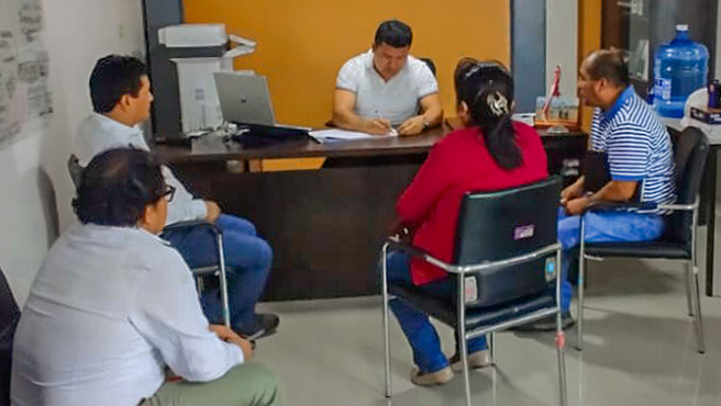 El alcalde de la Municipalidad distrital de Monsefú visitó a la Gerencia Ejecutiva de Vivienda, Construcción y Saneamiento