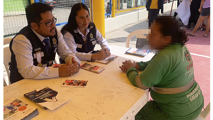 Comas: Fiscalía participa en feria para prevenir y orientar sobre la violencia contra las mujeres e integrantes del grupo familiar