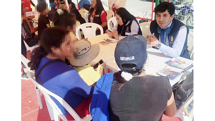 Comas: Fiscalía participa en feria para prevenir y orientar sobre la violencia contra las mujeres e integrantes del grupo familiar