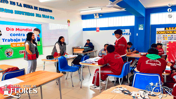 Municipalidad de Santa Cruz de Flores Impulsa la Concienciación sobre el Trabajo Infantil con Exitosa Charla Educativa