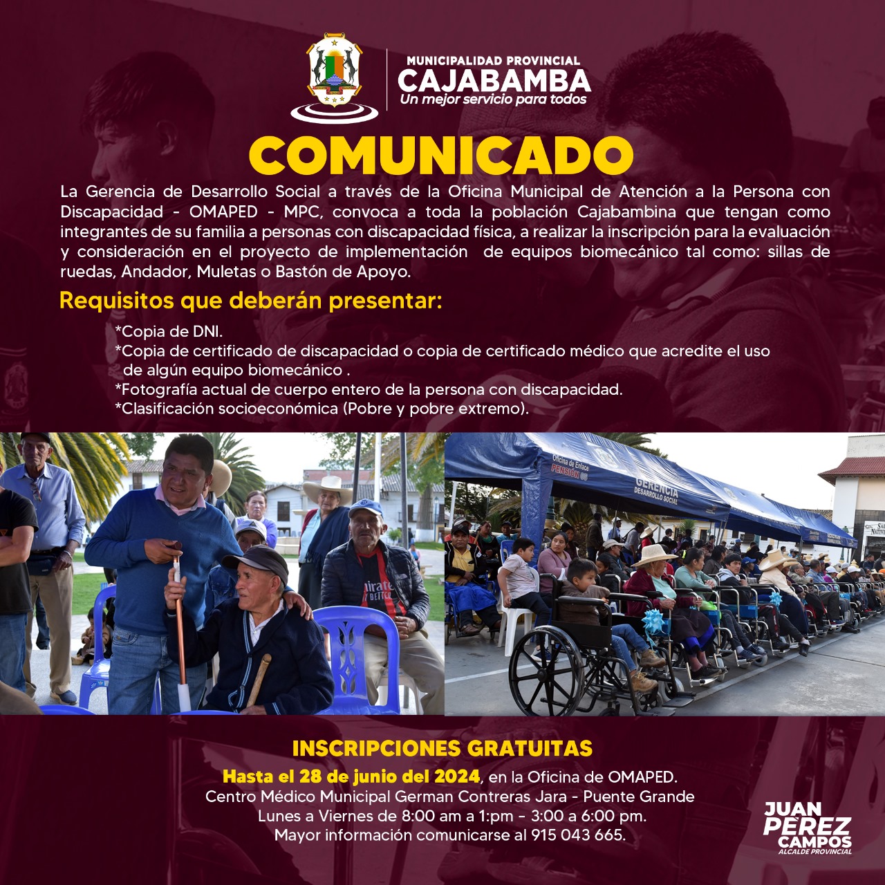 ¡Atención Cajabambinos!