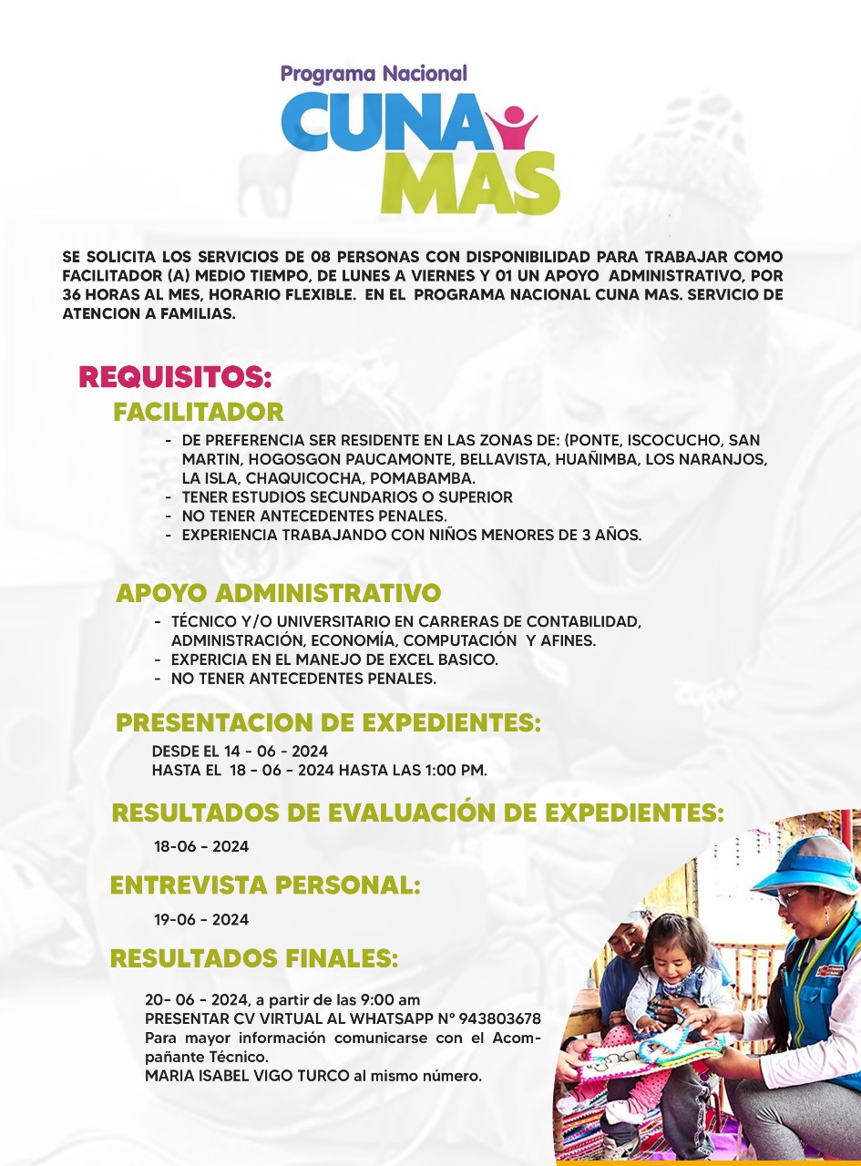 Atención Convocatoria Laboral