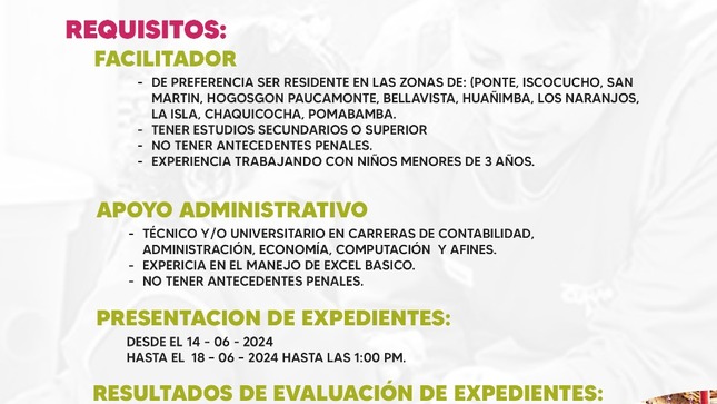Atención Convocatoria Laboral